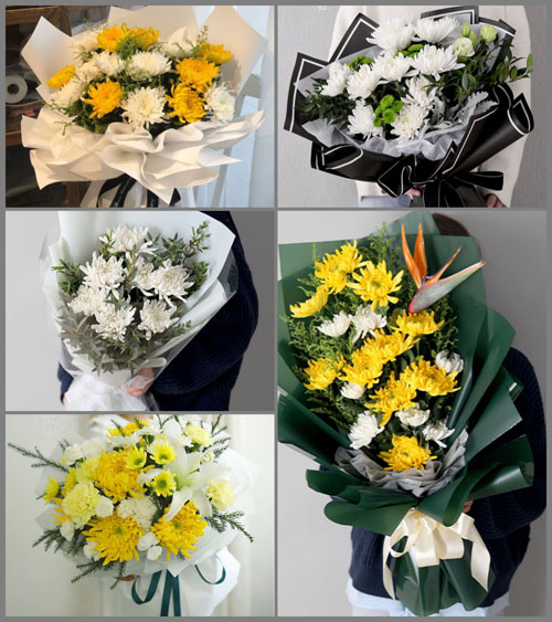 山东莱芜莱城区羊里镇玄王石村白事花束代送